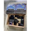 Image 1 : 2 NEW OLD STOCK SATELITE RECEIVERS AND TRAY OF ASSORTED VINTAGE CELLPHONES