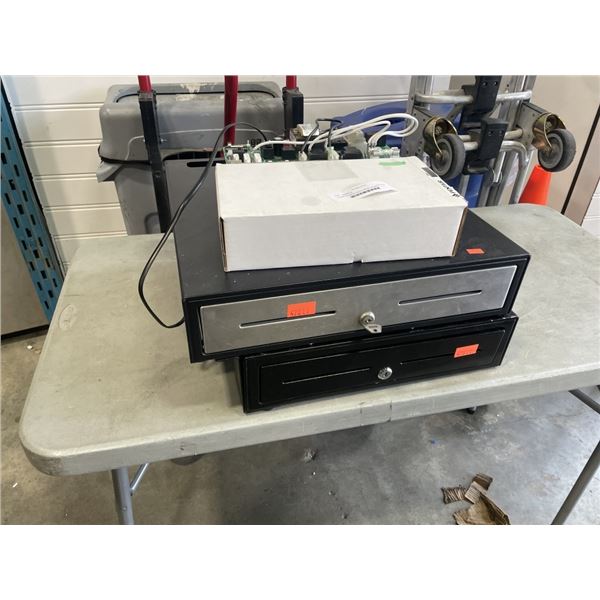 2 CASH DRAWERS WITH CIRCUIT BOARDS