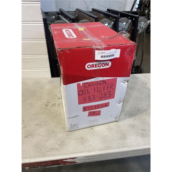 NEW CASE OF  48 PCS OREGEN OIL FLITER MODEL # 83-283 11.49 EACH PIECE