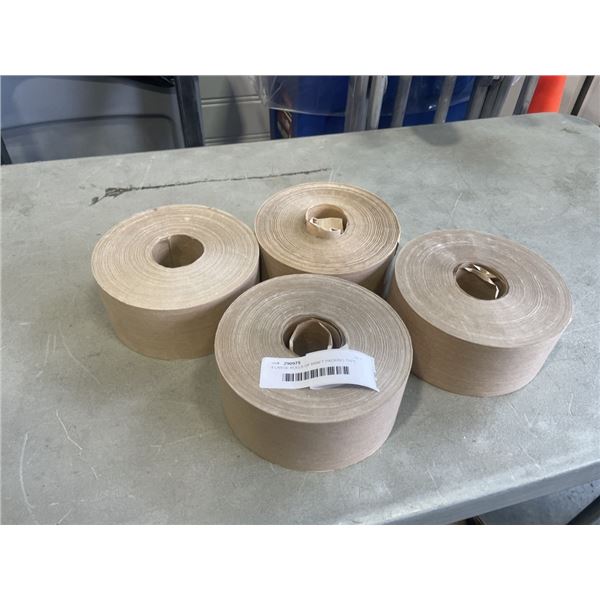 4 LARGE ROLLS OF KRAFT PACKING TAPE