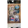 Image 2 : 3 TRAYS OF GRINDING DISCS, BOLTS, ETC