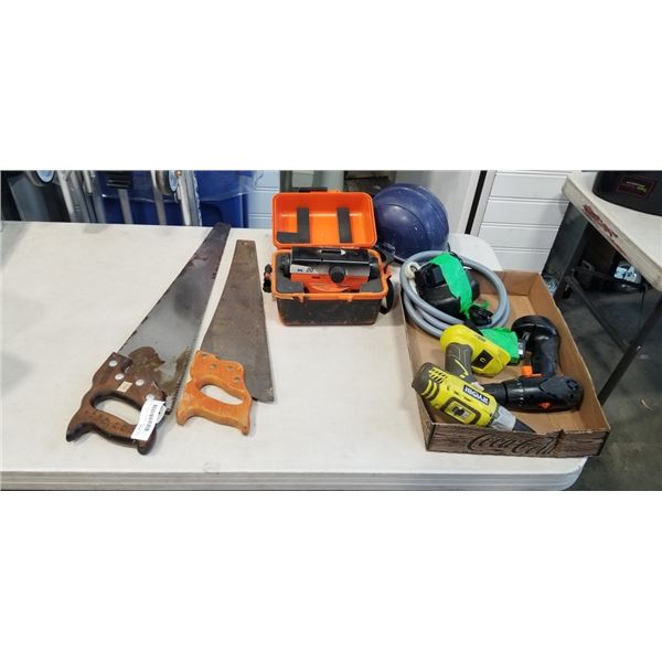 SURVEY TRANSIT AND ASSORTED TOOLS