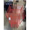 Image 3 : RED METAL RETAIL RACK