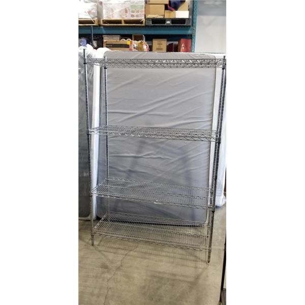 METAL RACK WITH 4 SHELVES