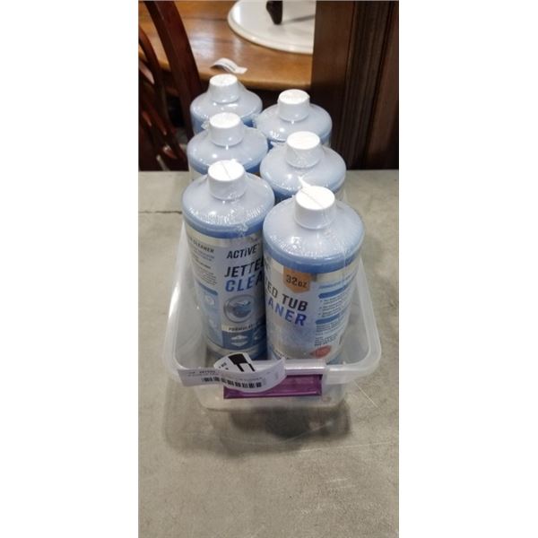6 JUGS OF NEW JETTED TUB CLEANER - 32OZ PER JUG