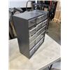 Image 3 : 4 METAL PARTS ORGANIZER WITH DRAWERS AND TIP OUT BINS