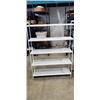 Image 1 : WHITE METAL SHELF 64'' X 47'