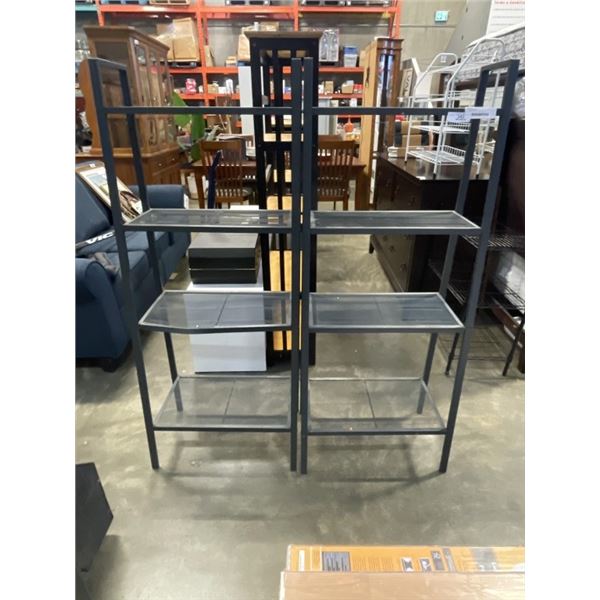 2 MATCHING 4 TIER SHELFS