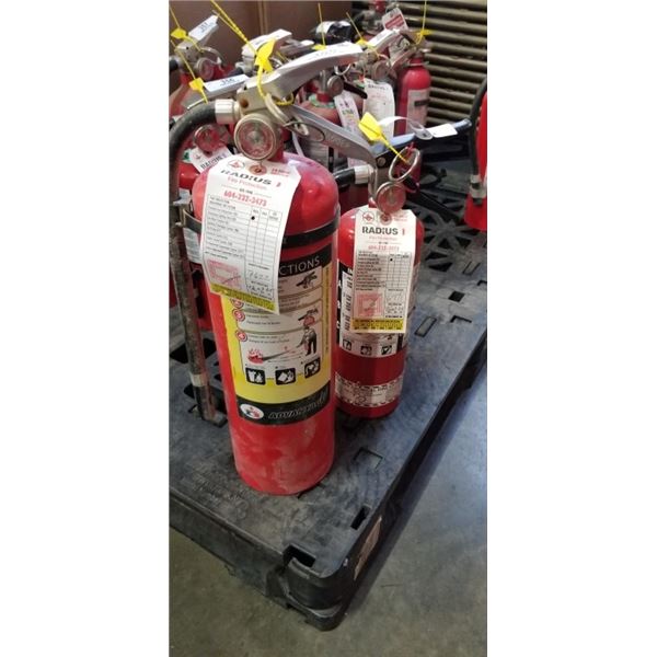 2 FIRE EXTINGUISHERS, CHARGED