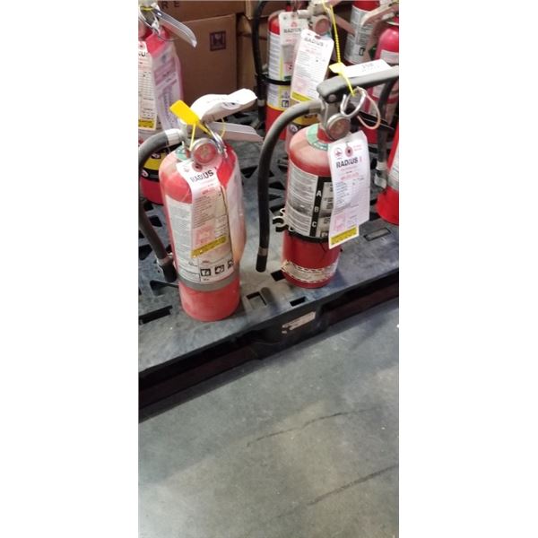2 FIRE EXTINGUISHERS, CHARGED