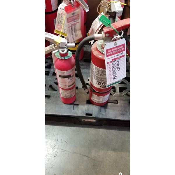 2 FIRE EXTINGUISHERS, CHARGED