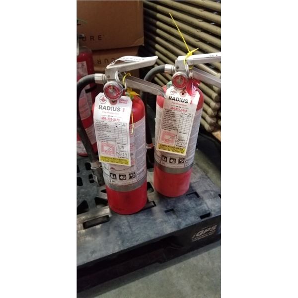 2 FIRE EXTINGUISHERS, CHARGED