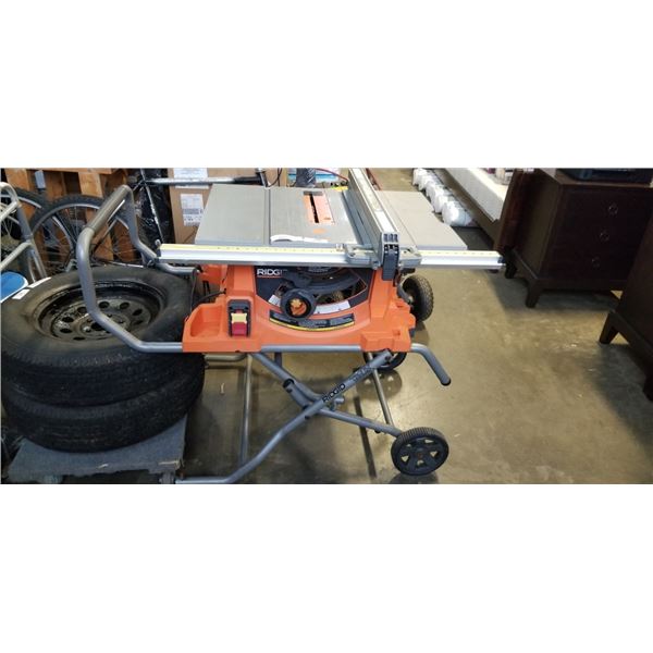 FOLDING PORTABLE RIDGID TABLE SAW TESTED WORKING