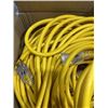 Image 2 : AS NEW INDOOR \OUTDOOR 3 WIRED GROUNDED 200FT 12AWG YELLOW EXTENTION CORD