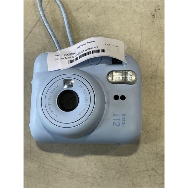 INSTAX MINI 12 CAMERA WORKING