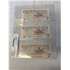Image 1 : 3 MINT 1986 CANADIAN $2 BILLS IN SEQUENCE 425-427 LAST ISSUES OF $2 BILL