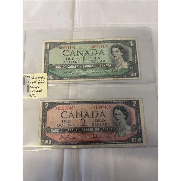 2 - 1954 REPLACEMENT BILLS W/ ASTERISK
