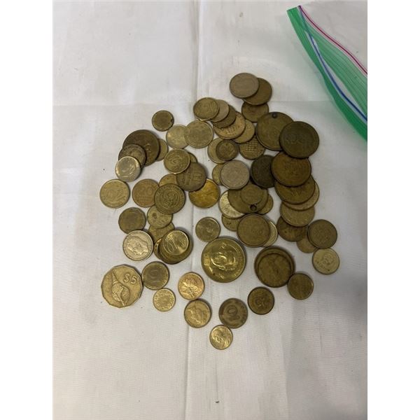 BRONZE TOKENS AND COINS