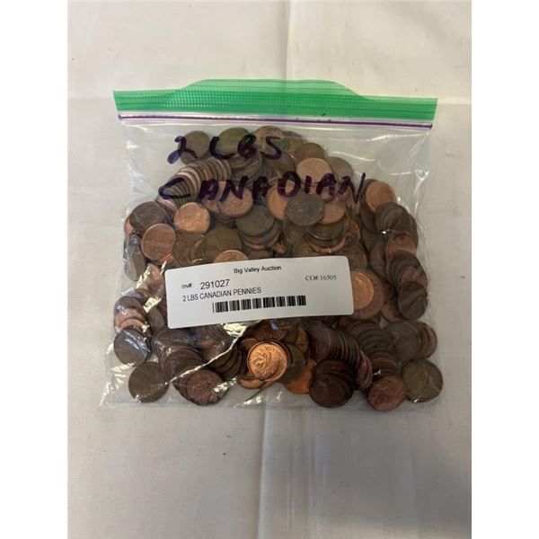 2 LBS CANADIAN PENNIES