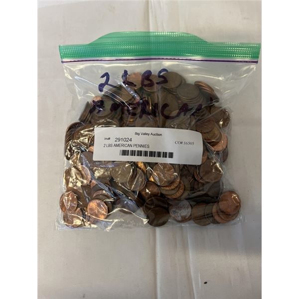 2 LBS AMERICAN PENNIES
