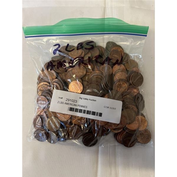 2 LBS AMERICAN PENNIES