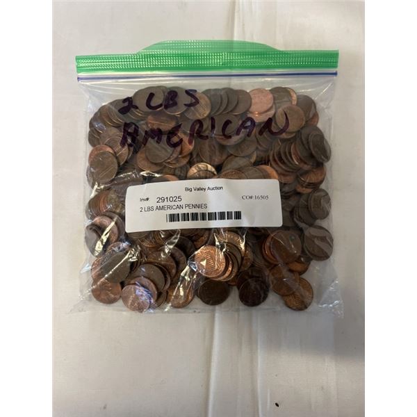 2 LBS AMERICAN PENNIES