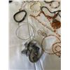 Image 3 : LOT OF ASSORTED JEWELRY, NECKLACES, RINGS ETC