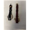 Image 3 : 4 QUARTZ WATCHES W/ LEATHER BRACELETS - FOSSIL, QUEMEX - ALL REQUIRE BATTERIES