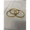 Image 1 : 3 GOLD PLATED BANGLES EA MARKED CHINA GRAZIANO