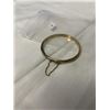 Image 1 : VINTAGE GOLD BANGLE W/ SAFETY CHAIN ORIGINAL PATTINA MARKED 925