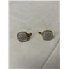 Image 2 : 2 PAIRS OF ANTIQUE GOLD W/ MOTHER OF PEARL CUFFLINKS, UNMARKED