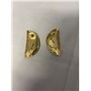 Image 2 : PAIR OF GOLD DESIGNER EARRINGS, MARKED BEREDI