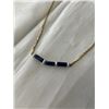 Image 2 : GOLD W/ SEMI PRECIOUS STONE AND GENUINE PEARLS CHOKER NECKLACE MARKED 1/20 12K GF 15" LENGTH