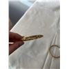 Image 3 : PAIR OF HAND CRAFTED 22K GOLD PLATED BANGLES, EACH 2.5" DIAMETER, UNMARKED