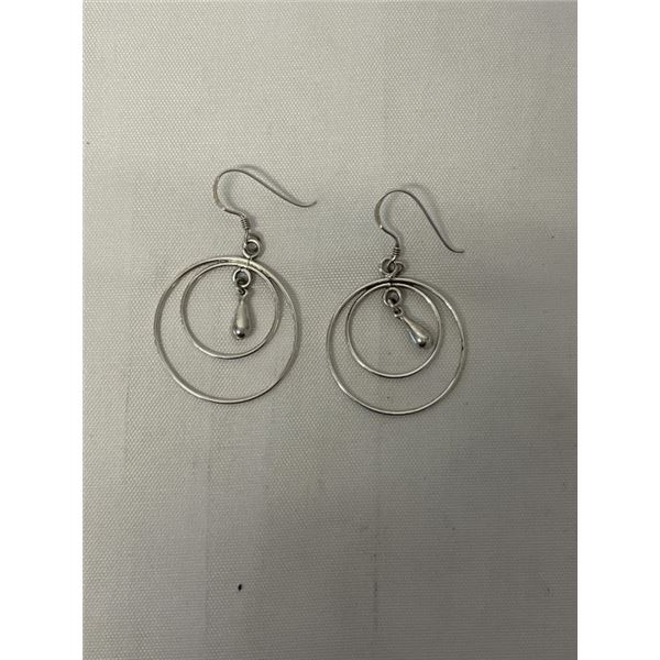 PAIR OF STERLING SILVER DANGLE EARRINGS EACH MARKED 925