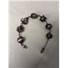 Image 1 : VINTAGE STERLING SILVER W/ VENTETIAN GLASS BEADS BEACELET MARKED 925