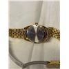 Image 2 : BULOVIA WRIST WATCH QUARTZ, GOLD DIAL, MARKED 10KT FACE, BATTERY REQUIRED