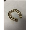 Image 1 : HEAVY GOLD PLATED LINKS BRACELET 7.5" LONG