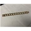 Image 2 : HEAVY GOLD PLATED LINKS BRACELET 7.5" LONG