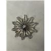 Image 2 : AM LEE STERLING SILVER BROOCH MARKED AM LEE STERLING, 2" DIAMETER