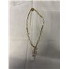 Image 1 : ROSEQUARTZ AND CRUSTAL BEADS NECKLACE 15-17" LENGTH