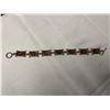 Image 1 : STERLING SILVER W/ AMBER STONES BRACELET