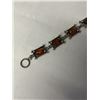 Image 2 : STERLING SILVER W/ AMBER STONES BRACELET