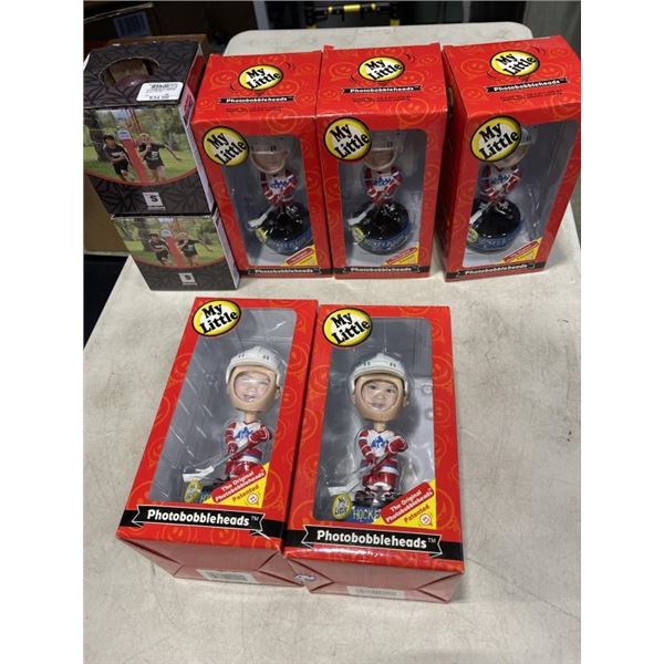 BOX OF NEW BOBBLE HEADS AND NINJA TIMERS