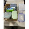 Image 1 : LOT OF FOOD SAVER CONTAINERS, CHEESE GRATER, ETC
