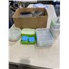 Image 2 : LOT OF FOOD SAVER CONTAINERS, CHEESE GRATER, ETC