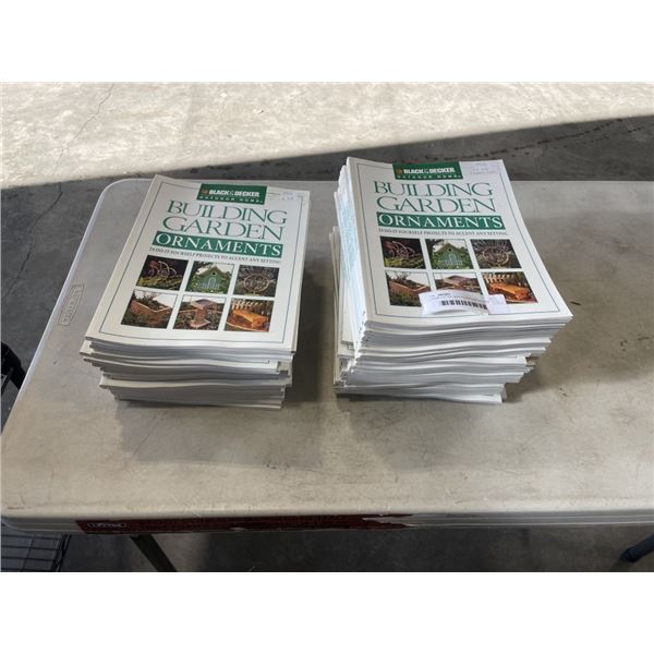 LARGE LOT OF NEW BLACK AND DECKER BUILDING GARDEN ORNAMENT HOW TO BOOKS