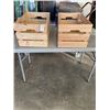 Image 2 : 2 WOODEN CRATES