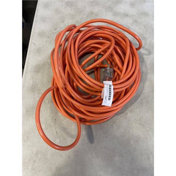 AS NEW INDOOR \OUTDOOR  APPOX 75 FT 12 AWG ORANGE SERIES