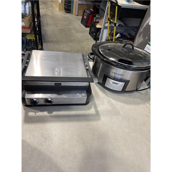 WOLFGANG PUCK PANINNI PRESS AND DIGETIL CROCK POT